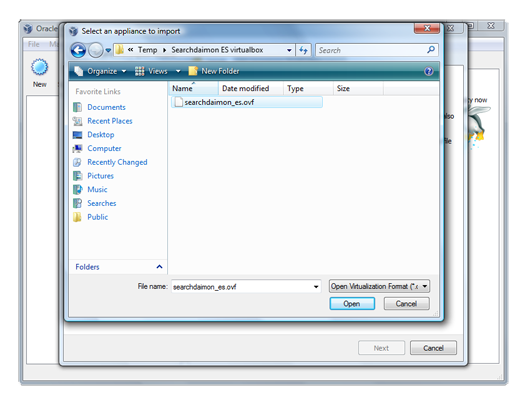 Es on Virtualbox 4